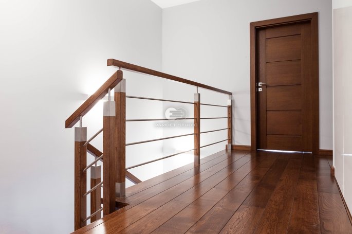 DRZWI GAMMA G4 - OŚCIEŻNICA SKOS 45 ST-  OPASKI 80MM - FORNIR DĄB BARWIONY - ZAWIASY CHOWANE