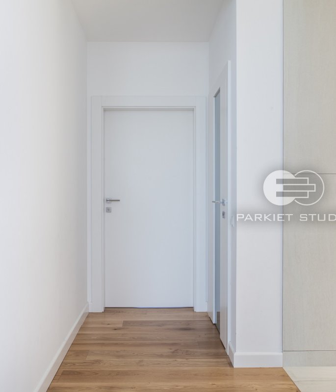 DRZWI TAFLA T1 - OŚCIEŻNICA STANDARD 80MM - KOLOR BIAŁY RAL 9003 - ZAWIASY CHOWANE