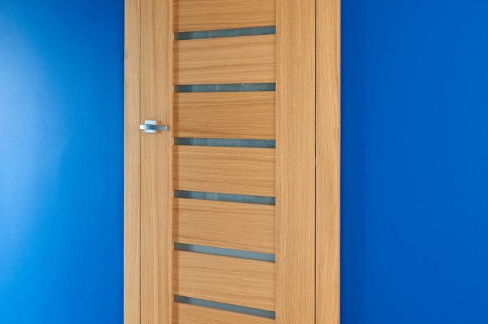 Drzwi Lagrus MORENA M1 w fornirze o kolorze dębu naturalnego